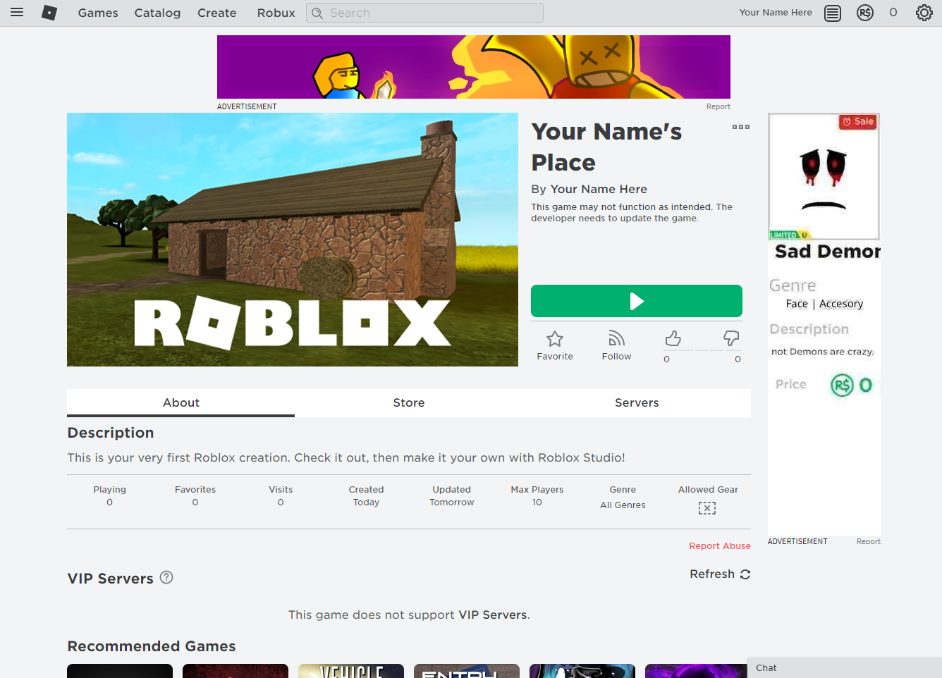 Game Design with Roblox